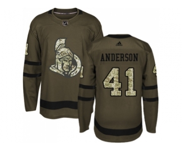 Adidas Ottawa Senators #41 Craig Anderson Green Salute to Service Stitched NHL Jersey