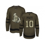 Men Adidas Ottawa Senators #10 Tom Pyatt Green Salute to Service Stitched NHL Jersey