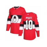 Men Adidas Ottawa Senators #10 Tom Pyatt Red Authentic 2017 100 Classic Stitched NHL Jersey