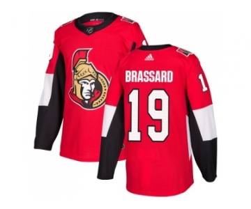 Men Adidas Ottawa Senators #19 Derick Brassard Red Home Authentic Stitched NHL Jersey