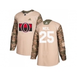 Men Adidas Ottawa Senators #25 Chris Neil Camo Authentic 2017 Veterans Day Stitched NHL Jersey