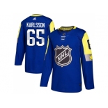 Men Adidas Ottawa Senators #65 Erik Karlsson Royal 2018 All-Star Atlantic Division Authentic Stitched NHL Jersey