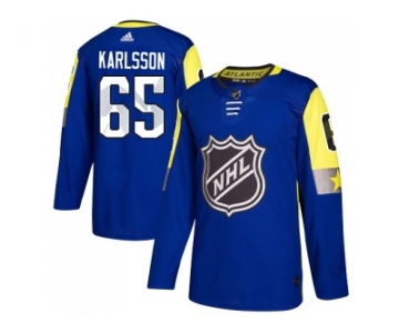 Men Adidas Ottawa Senators #65 Erik Karlsson Royal 2018 All-Star Atlantic Division Authentic Stitched NHL Jersey