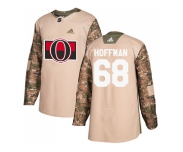 Men Adidas Ottawa Senators #68 Mike Hoffman Camo Authentic 2017 Veterans Day Stitched NHL Jersey