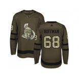 Men Adidas Ottawa Senators #68 Mike Hoffman Green Salute to Service Stitched NHL Jersey