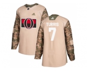 Men Adidas Ottawa Senators #7 Kyle Turris Camo Authentic 2017 Veterans Day Stitched NHL Jersey