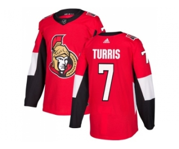 Men Adidas Ottawa Senators #7 Kyle Turris Red Home Authentic Stitched NHL Jersey