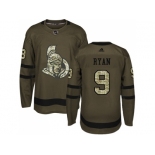 Men Adidas Ottawa Senators #9 Bobby Ryan Green Salute to Service Stitched NHL Jersey