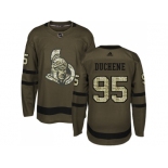 Men Adidas Ottawa Senators #95 Matt Duchene Green Salute to Service Stitched NHL Jersey