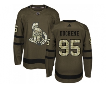 Men Adidas Ottawa Senators #95 Matt Duchene Green Salute to Service Stitched NHL Jersey