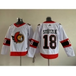 Men Ottawa Senators 18 Tim Stutzle White Stitched jersey