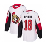 Men's Ottawa Senators #18 Ryan Dzingel White Road Stitched Hockey Jersey