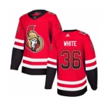 Men's Ottawa Senators #36 Colin White Red Home Drift Fashion Stitched Hockey Jersey