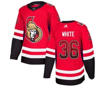 Men's Ottawa Senators #36 Colin White Red Home Drift Fashion Stitched Hockey Jersey