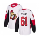 Men's Ottawa Senators #61 Mark Stone White Road Stitched Hockey Jersey