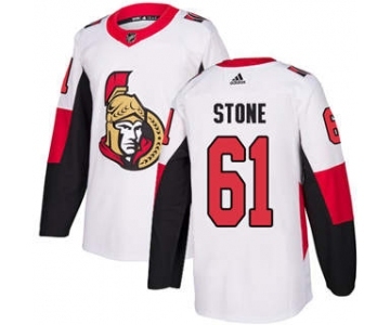 Men's Ottawa Senators #61 Mark Stone White Road Stitched Hockey Jersey