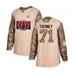 Men's Ottawa Senators #71 Chris Tierney Camo 2017 Veterans Day Stitched Hockey Jersey