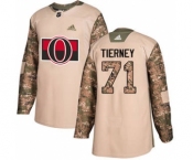 Men's Ottawa Senators #71 Chris Tierney Camo 2017 Veterans Day Stitched Hockey Jersey