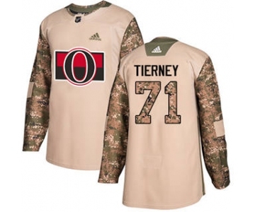 Men's Ottawa Senators #71 Chris Tierney Camo 2017 Veterans Day Stitched Hockey Jersey