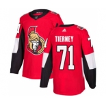 Men's Ottawa Senators #71 Chris Tierney Red Home Stitched Hockey Jersey