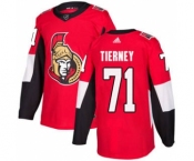 Men's Ottawa Senators #71 Chris Tierney Red Home Stitched Hockey Jersey