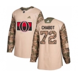 Men's Ottawa Senators #72 Thomas Chabot Camo 2017 Veterans Day Stitched Hockey Jersey