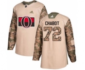 Men's Ottawa Senators #72 Thomas Chabot Camo 2017 Veterans Day Stitched Hockey Jersey