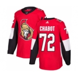 Men's Ottawa Senators #72 Thomas Chabot Red Home Stitched Hockey Jersey