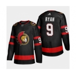 Men's Ottawa Senators #9 Bobby Ryan 2020-21 Authentic Player Home Stitched Hockey Jersey Black