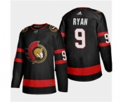 Men's Ottawa Senators #9 Bobby Ryan 2020-21 Authentic Player Home Stitched Hockey Jersey Black