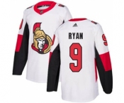 Men's Ottawa Senators #9 Bobby Ryan White Road Stitched Hockey Jersey