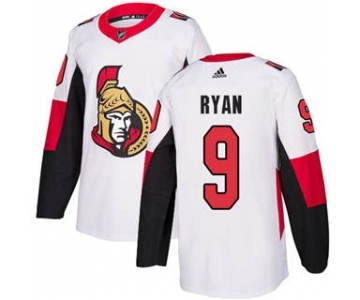 Men's Ottawa Senators #9 Bobby Ryan White Road Stitched Hockey Jersey