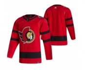 Men's Ottawa Senators Blank Red 2020-21 Reverse Retro Alternate Hockey Jersey