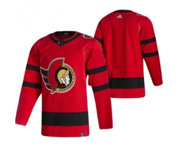 Men's Ottawa Senators Blank Red 2020-21 Reverse Retro Alternate Hockey Jersey