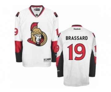 Men's Reebok Ottawa Senators #19 Derick Brassard Authentic White Away NHL Jersey