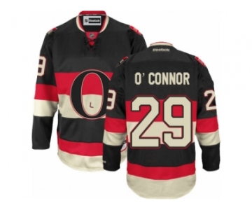 Men's Reebok Ottawa Senators #29 Matthew O'Connor Authentic Black New Third NHL Jersey