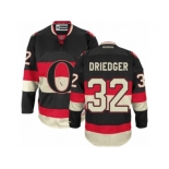 Men's Reebok Ottawa Senators #32 Chris Driedger Authentic Black New Third NHL Jersey