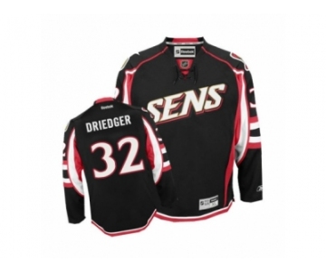 Men's Reebok Ottawa Senators #32 Chris Driedger Authentic Black Third NHL Jersey