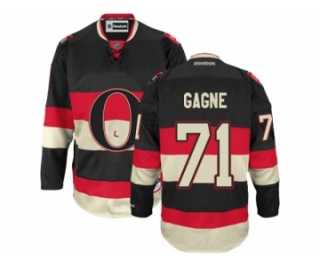 Men's Reebok Ottawa Senators #71 Gabriel Gagne Authentic Black New Third NHL Jersey