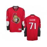 Men's Reebok Ottawa Senators #71 Gabriel Gagne Authentic Red Home NHL Jersey