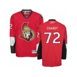 Men's Reebok Ottawa Senators #72 Thomas Chabot Authentic Red Home NHL Jersey