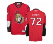 Men's Reebok Ottawa Senators #72 Thomas Chabot Authentic Red Home NHL Jersey