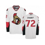 Men's Reebok Ottawa Senators #72 Thomas Chabot Authentic White Away NHL Jersey