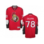 Men's Reebok Ottawa Senators #78 Filip Chlapik Authentic Red Home NHL Jersey