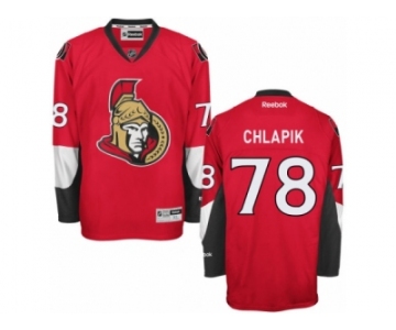 Men's Reebok Ottawa Senators #78 Filip Chlapik Authentic Red Home NHL Jersey