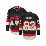 Men's Reebok Ottawa Senators #82 Colin White Authentic Black New Third NHL Jersey