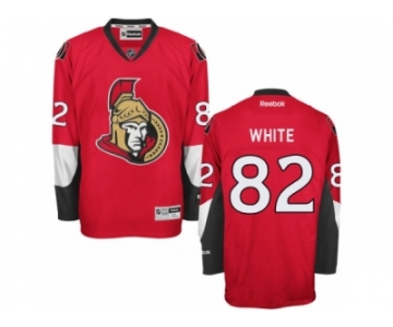 Men's Reebok Ottawa Senators #82 Colin White Authentic Red Home NHL Jersey