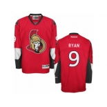 Men's Reebok Ottawa Senators #9 Bobby Ryan Authentic Red Home NHL Jersey