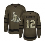 Senators #12 Marian Gaborik Green Salute to Service Stitched Hockey Jersey