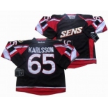 nhl Ottawa Senators #65 Erik Karlsson black